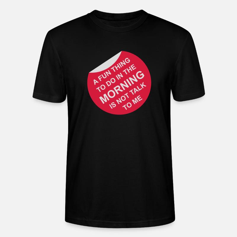 ne me parle pas - T-shirt bio CRAFTER Stanley Stella Unisexe - noir