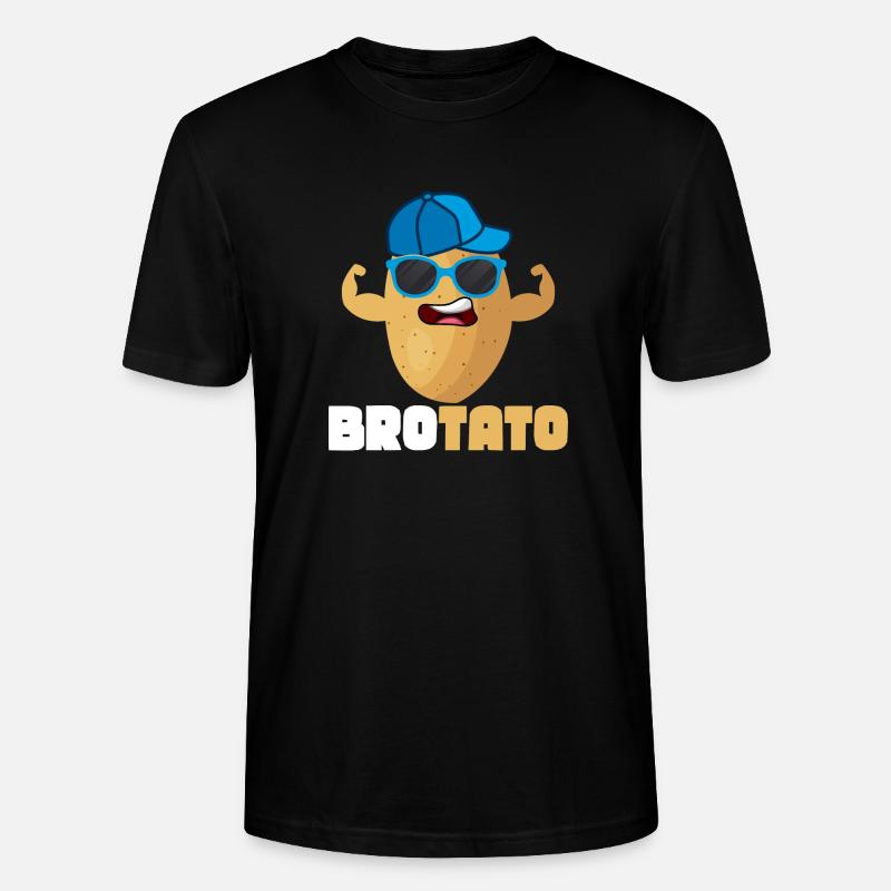 Brotato Vegetable Potato - Stanley/Stella Unisex Bio-T-Shirt CRAFTER - Schwarz