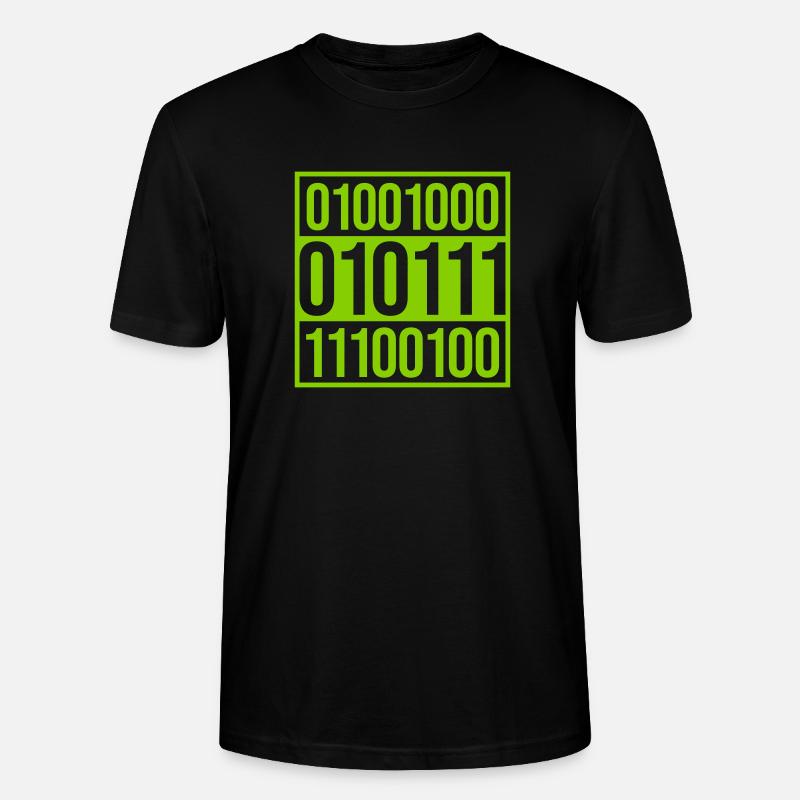 Binary Code Program Language - Stanley/Stella CRAFTER Unisex Organic T-Shirt - black