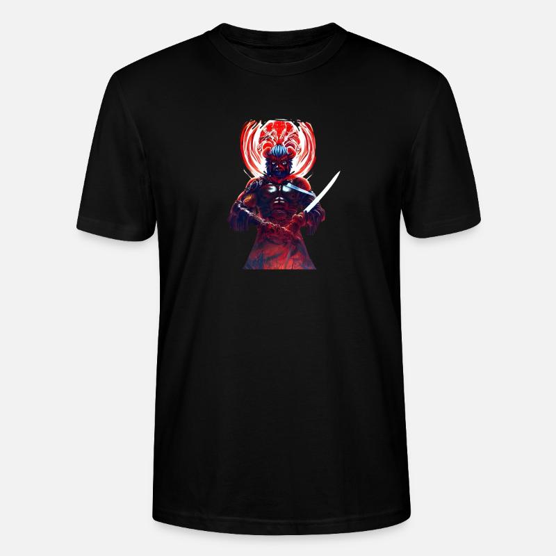 Samouraï rouge - T-shirt bio CRAFTER Stanley Stella Unisexe - noir