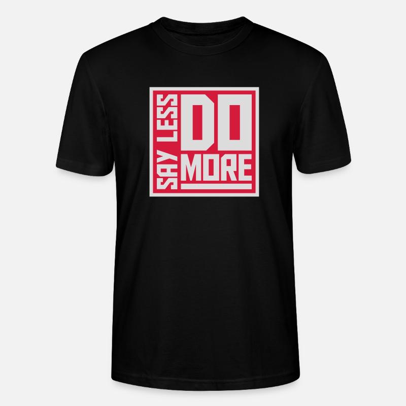 Dire moins faire plus - T-shirt bio CRAFTER Stanley Stella Unisexe - noir