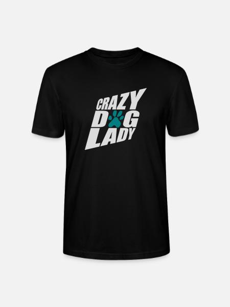 crazy dog lady quote - Stanley/Stella CRAFTER Unisex Organic T-Shirt - black