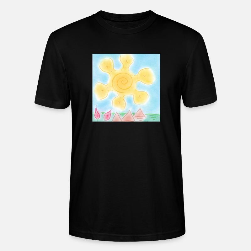 SONNE AUF PYRAMIDEN - Stanley/Stella Unisex Bio-T-Shirt CRAFTER - Schwarz