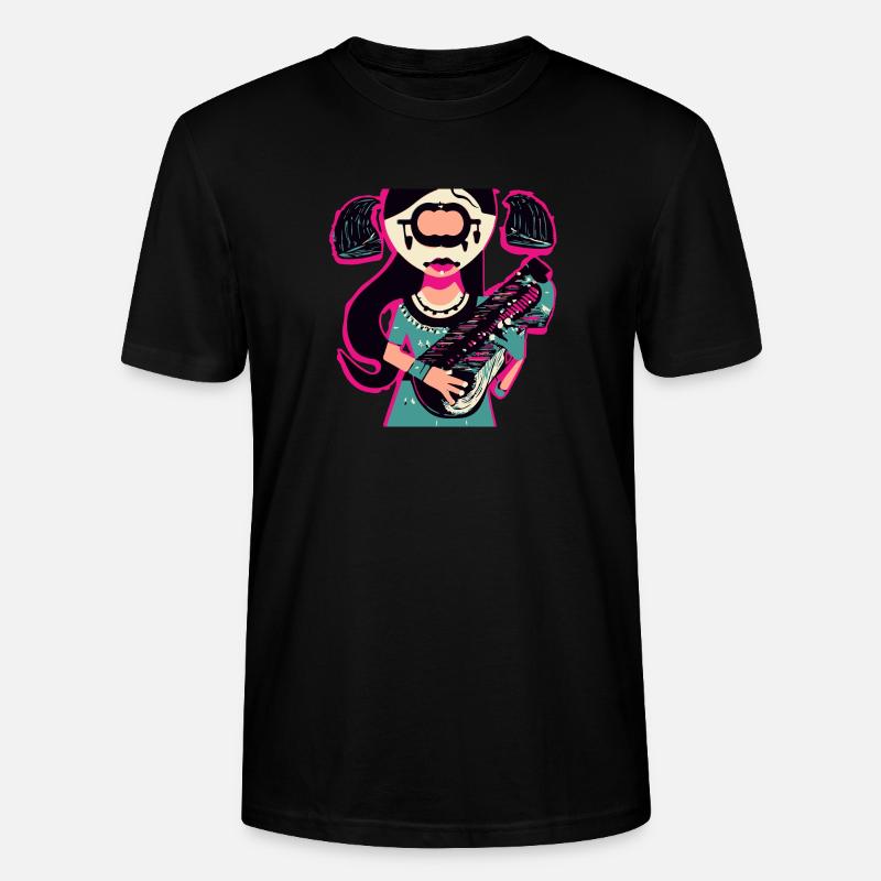 Musik Mädchen - Stanley/Stella Unisex Bio-T-Shirt CRAFTER - Schwarz