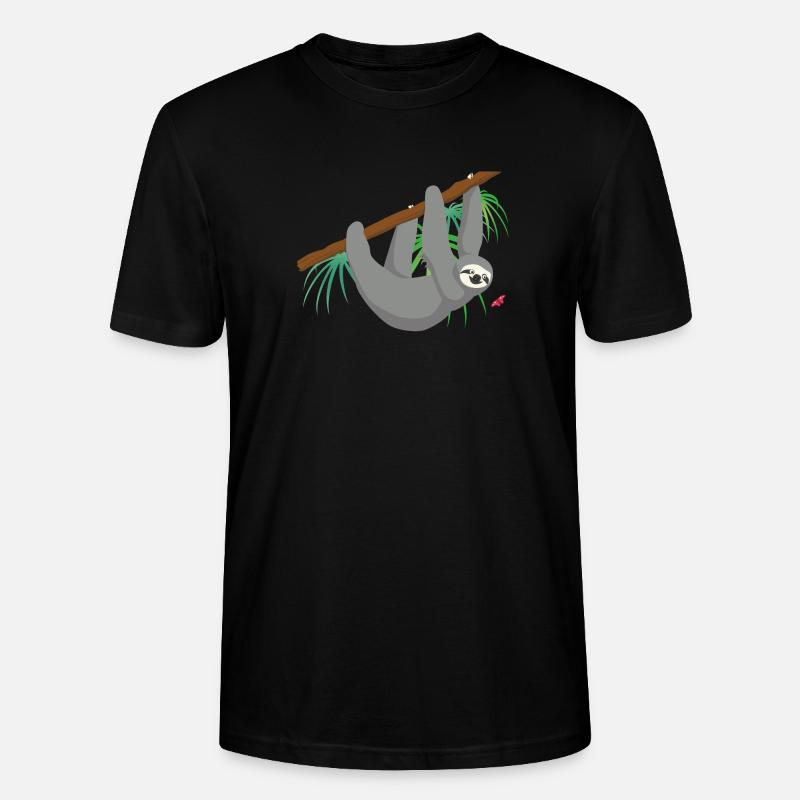 Faultier - Stanley/Stella Unisex Bio-T-Shirt CRAFTER - Schwarz