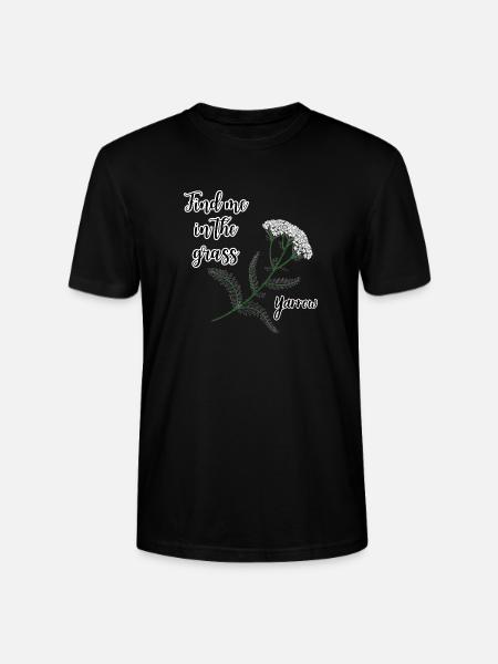 Löydä minut ruohosta ... siankärsämö - Stanley/Stella CRAFTER unisex luomu-t-paita - musta