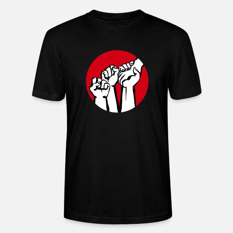 Fäuste1a - Stanley/Stella Unisex Bio-T-Shirt CRAFTER - Schwarz