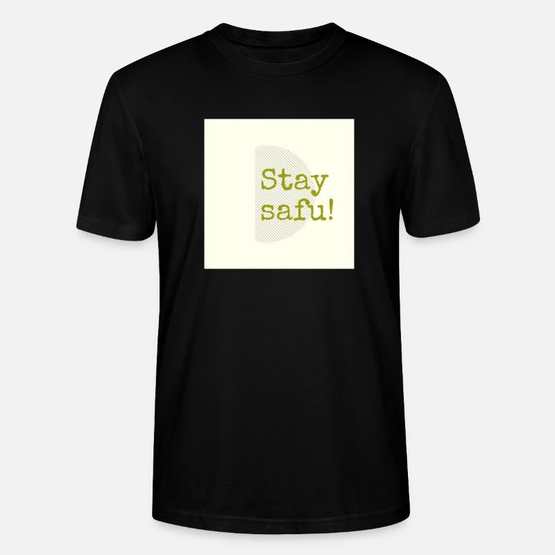 Restez en sécurité - T-shirt bio CRAFTER Stanley Stella Unisexe - noir