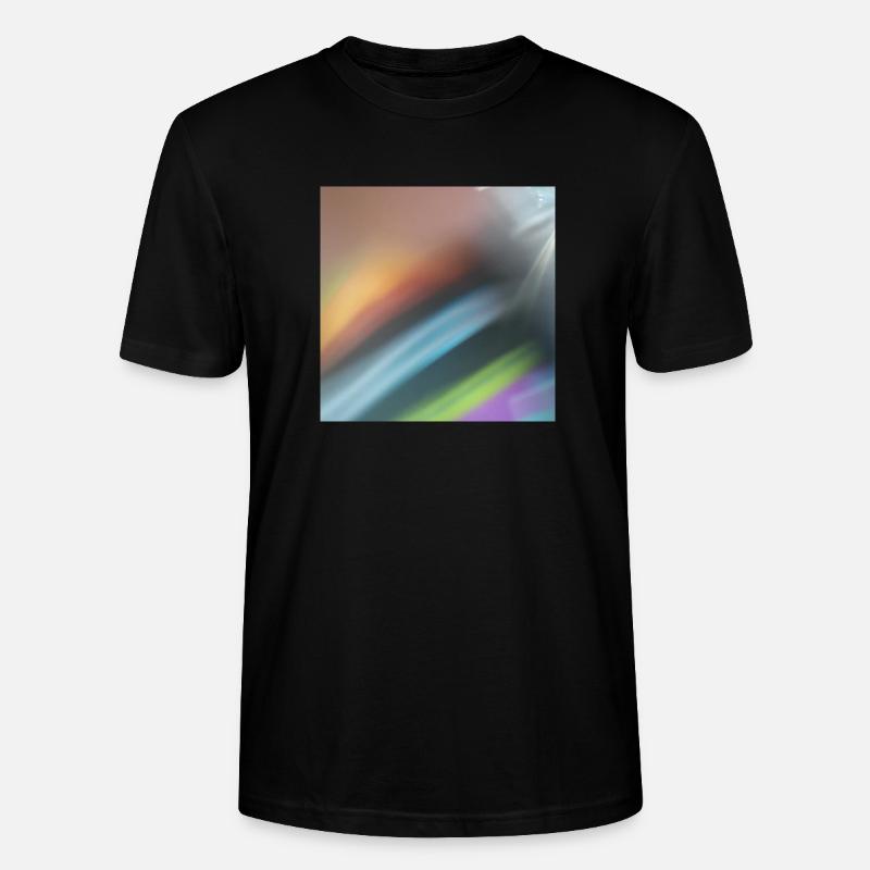 Effet abstrait type arc-en-ciel sans retouche - T-shirt bio CRAFTER Stanley Stella Unisexe - noir