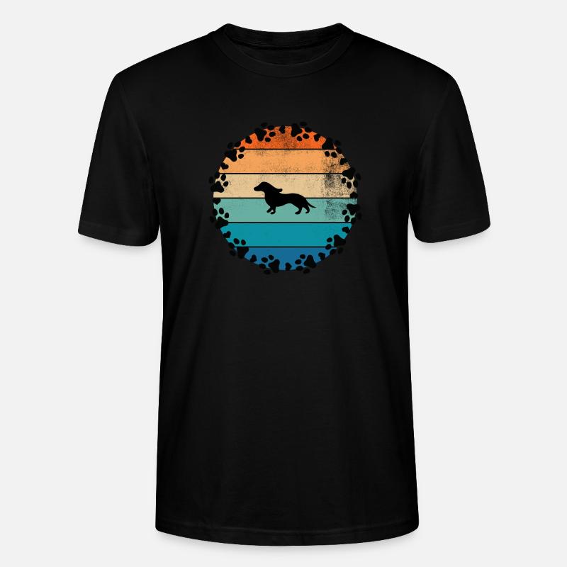 Hunde Sonne Beagle - Stanley/Stella Unisex Bio-T-Shirt CRAFTER - Schwarz