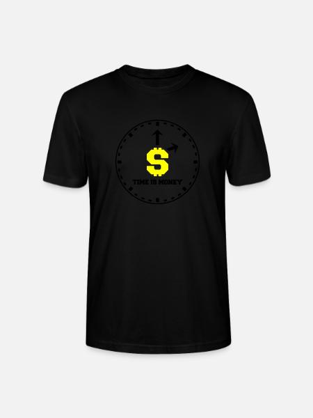 time is money 2 - Stanley/Stella CRAFTER Unisex Organic T-Shirt - black