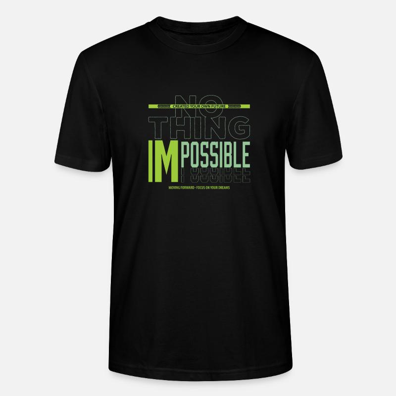 RIEN D’IMPOSSIBLE - T-shirt bio CRAFTER Stanley Stella Unisexe - noir