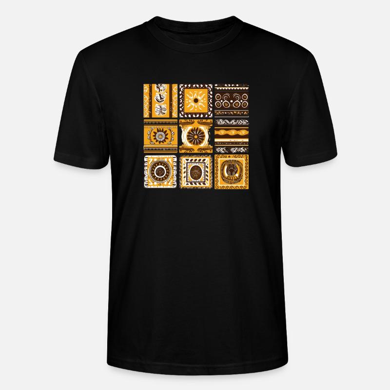 Afrikanische Folklore - Stanley/Stella Unisex Bio-T-Shirt CRAFTER - Schwarz