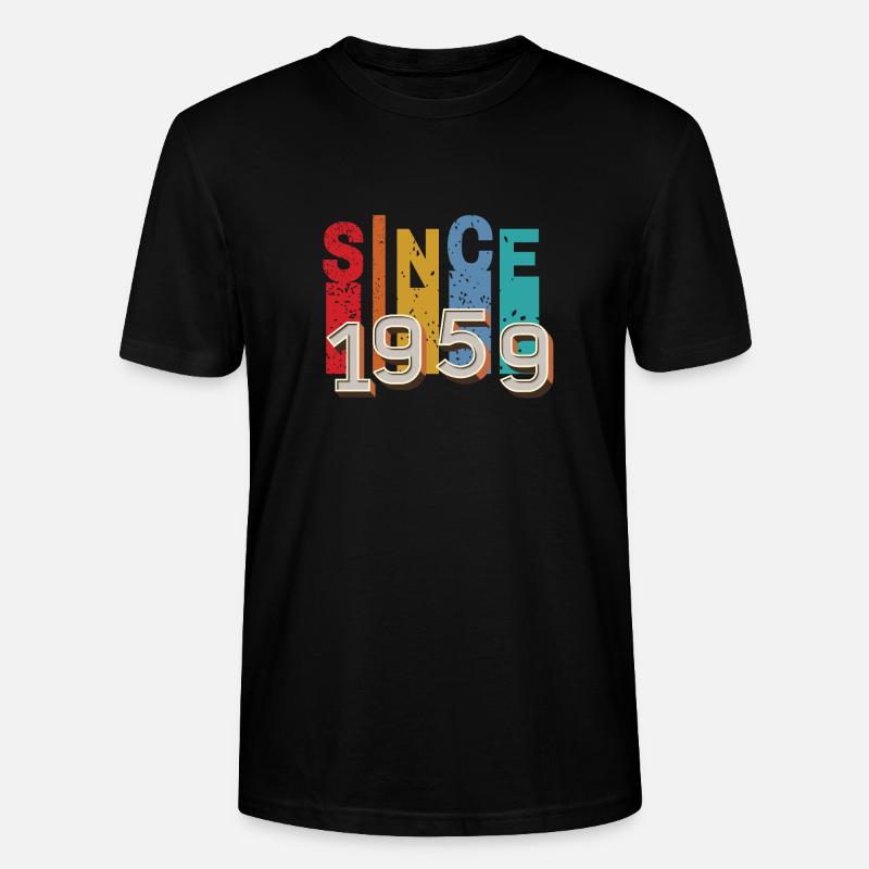 Seit 1959 retro - Stanley/Stella Unisex Bio-T-Shirt CRAFTER - Schwarz