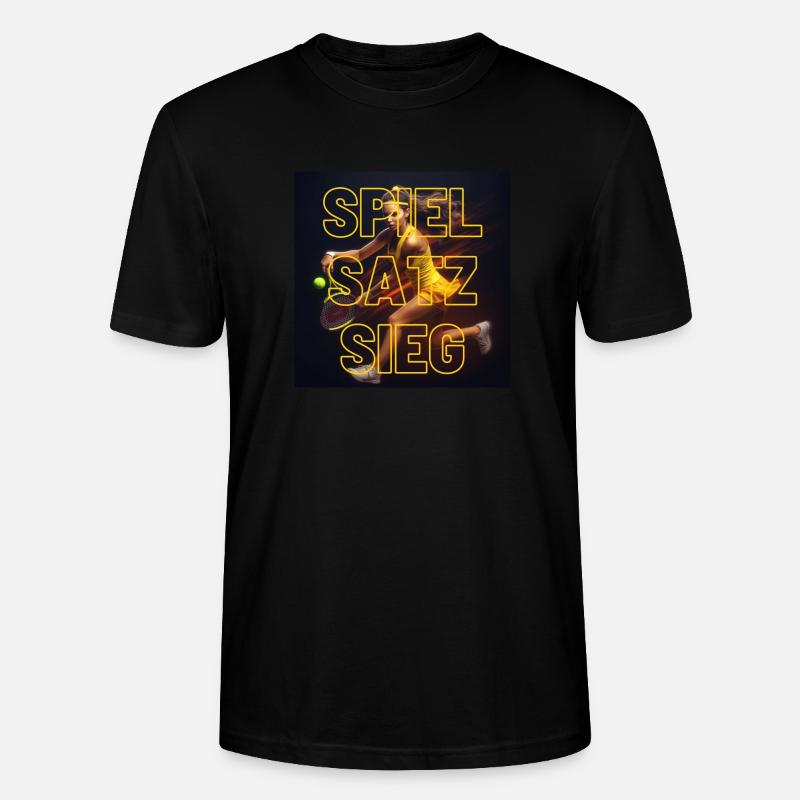 Spiel, Satz und Sieg - Stanley/Stella Unisex Bio-T-Shirt CRAFTER - Schwarz