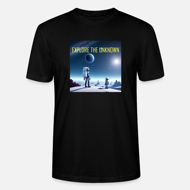 Erkunde das Unbekannte - Stanley/Stella Unisex Bio-T-Shirt CRAFTER - Schwarz