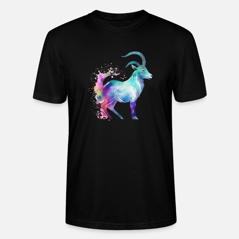 Jazy Steinbock - Stanley/Stella Unisex Bio-T-Shirt CRAFTER - Schwarz