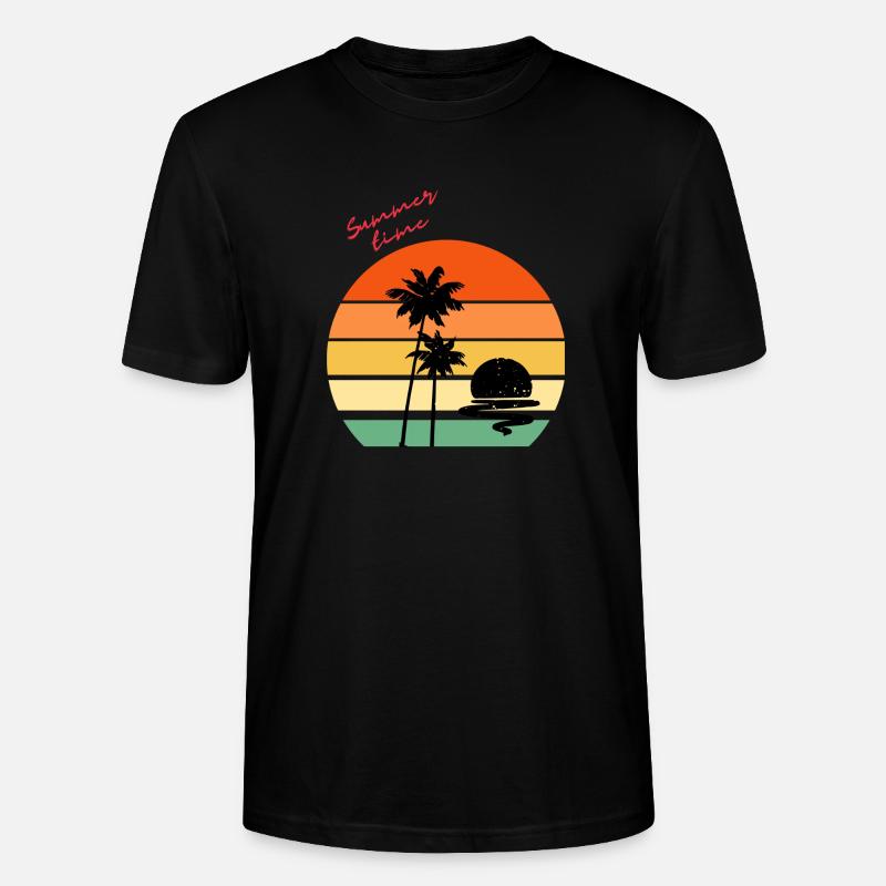beach 2 summer - Stanley/Stella Unisex Bio-T-Shirt CRAFTER - Schwarz