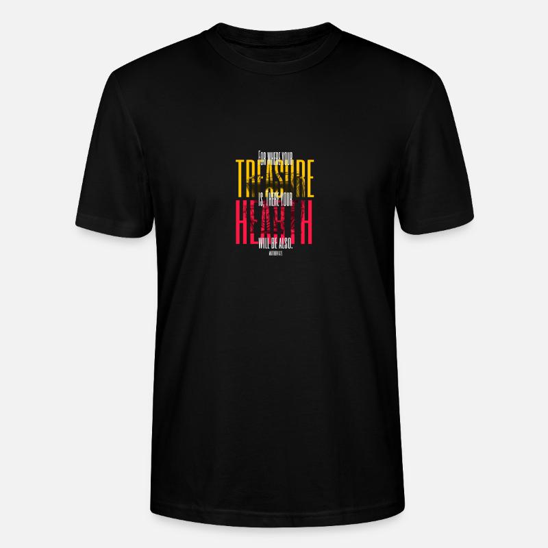 Matthew 6:21 - Stanley/Stella Unisex Bio-T-Shirt CRAFTER - Schwarz
