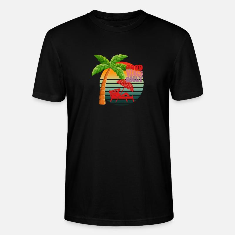 Seulement de bonnes vibrations - T-shirt bio CRAFTER Stanley Stella Unisexe - noir