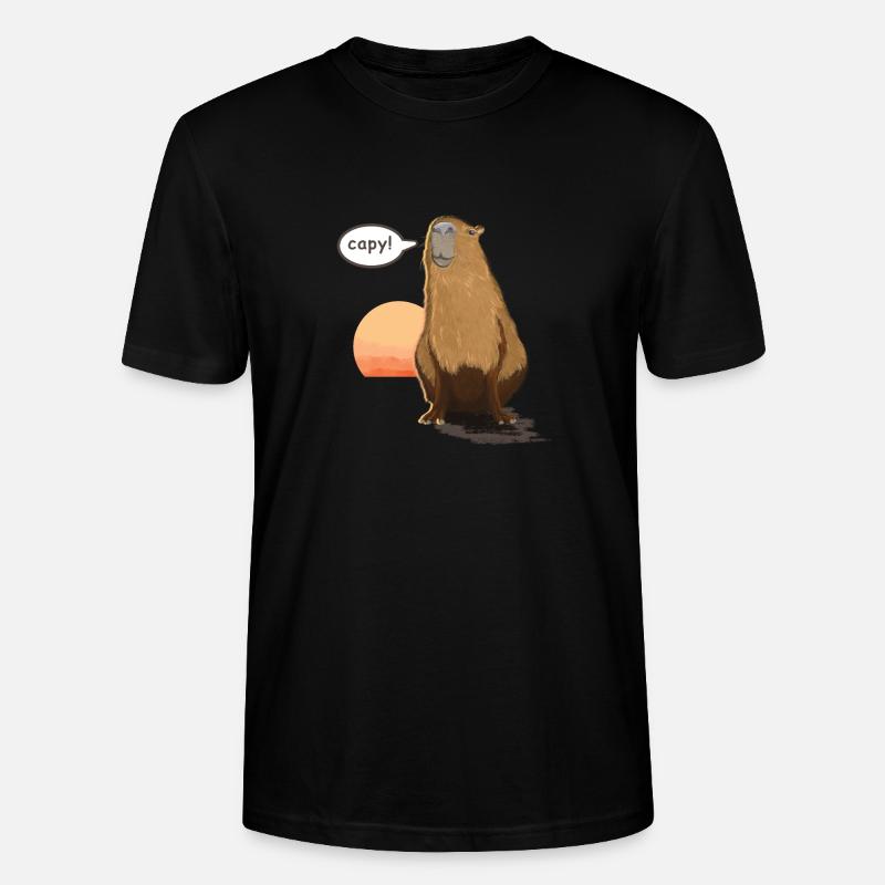 Capybara - Stanley/Stella Unisex Bio-T-Shirt CRAFTER - Schwarz