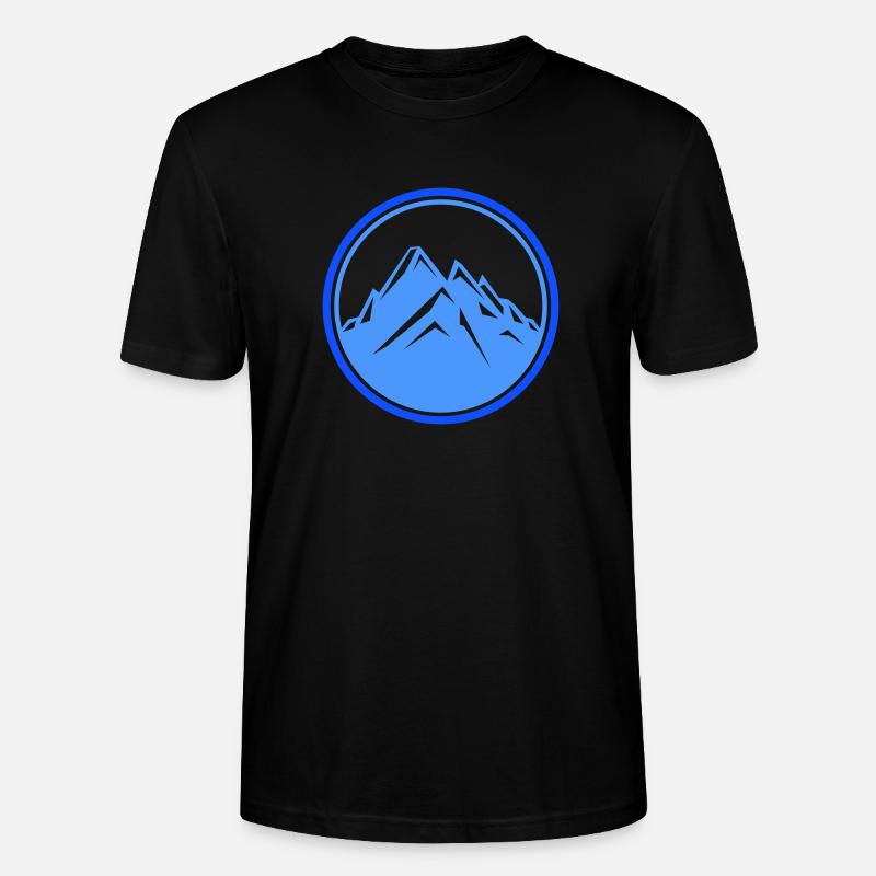 mountains - Stanley/Stella CRAFTER Unisex Organic T-Shirt - black