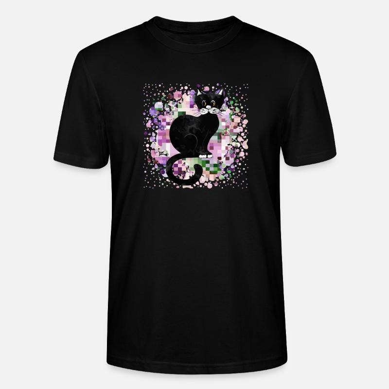 Katze - Stanley/Stella Unisex Bio-T-Shirt CRAFTER - Schwarz