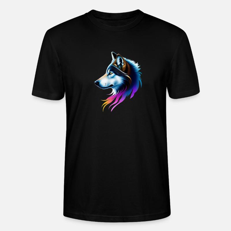 Wolf - Stanley/Stella Unisex Bio-T-Shirt CRAFTER - Schwarz