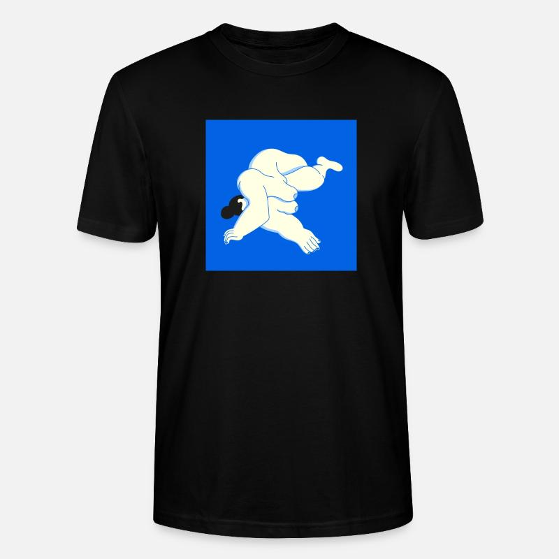 Frauenkörper auf blau - Stanley/Stella Unisex Bio-T-Shirt CRAFTER - Schwarz