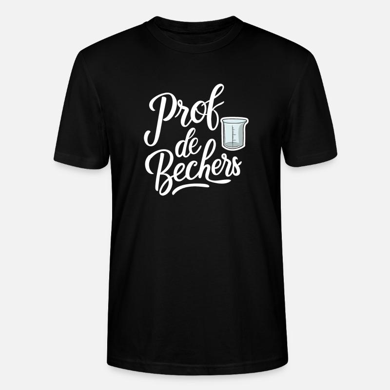 Prof de bechers - T-shirt bio CRAFTER Stanley Stella Unisexe - noir