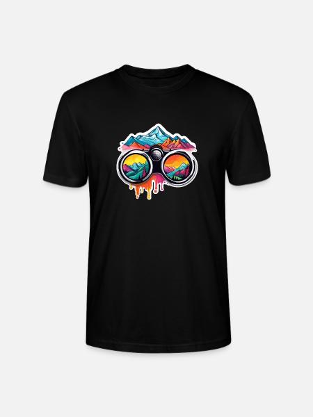Binoculars / Observation / Observation / Adventure - Stanley/Stella CRAFTER Unisex Organic T-Shirt - black