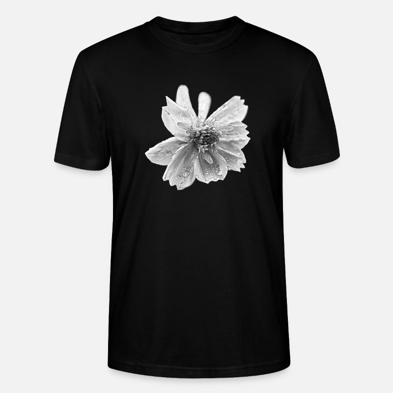 fleur - T-shirt bio CRAFTER Stanley Stella Unisexe - noir