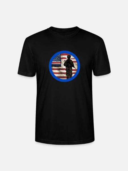 Veteran, Veteran, Waffenstillstand, Militär. - Stanley/Stella Unisex Bio-T-Shirt CRAFTER - Schwarz