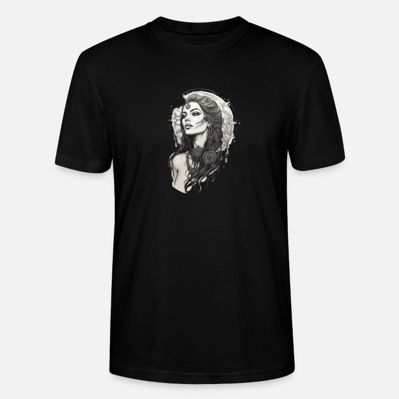 Morrigan from the Celtic - Stanley/Stella CRAFTER Unisex Organic T-Shirt - black