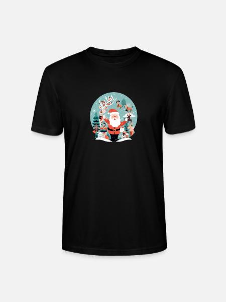 The magic of Christmas - Stanley/Stella CRAFTER Unisex Organic T-Shirt - black