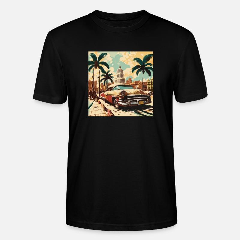 Oldtimer Glanz - T-shirt bio CRAFTER Stanley Stella Unisexe - noir