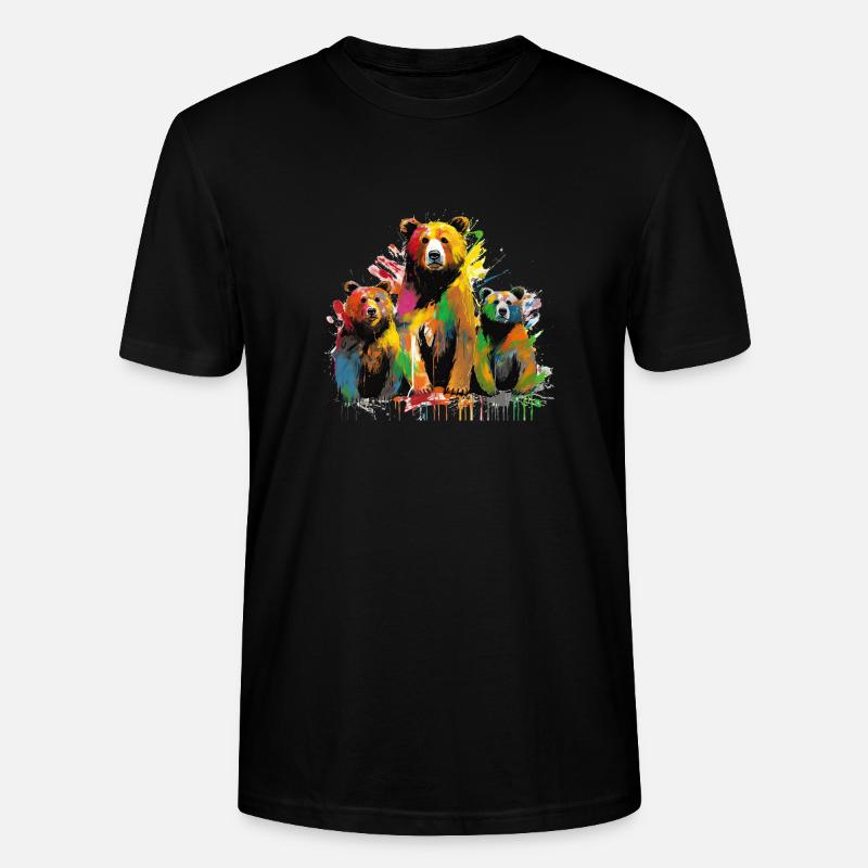 Ours Grafitti - T-shirt bio CRAFTER Stanley Stella Unisexe - noir