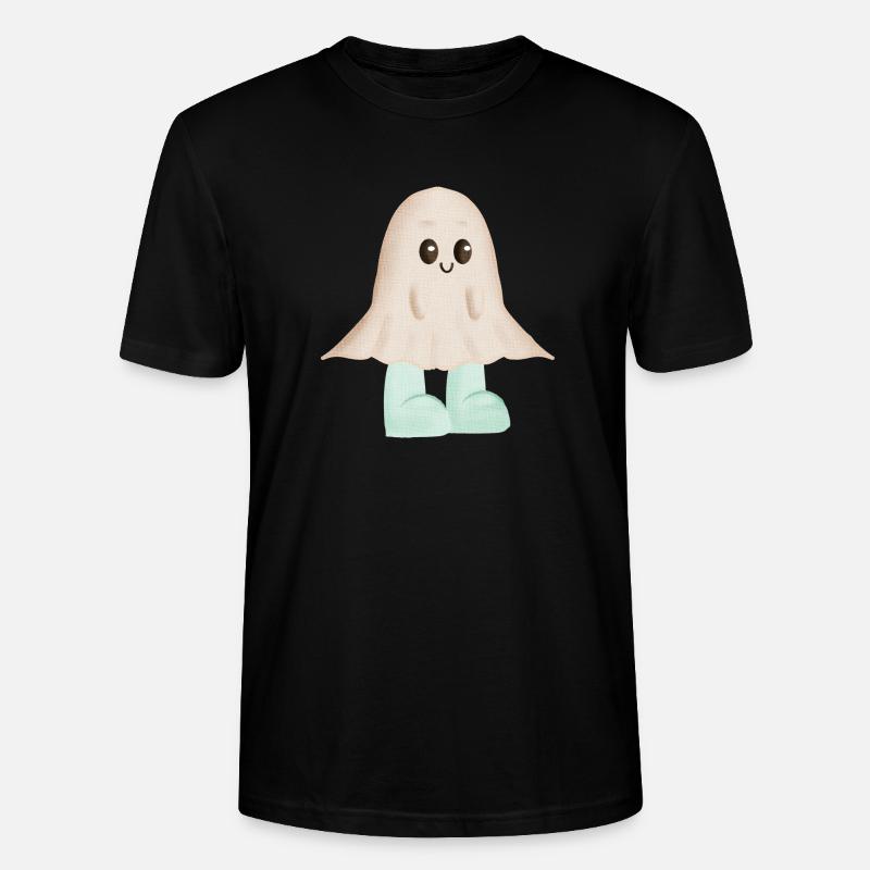 Kleines Gespenst in Stiefeln - Stanley/Stella Unisex Bio-T-Shirt CRAFTER - Schwarz