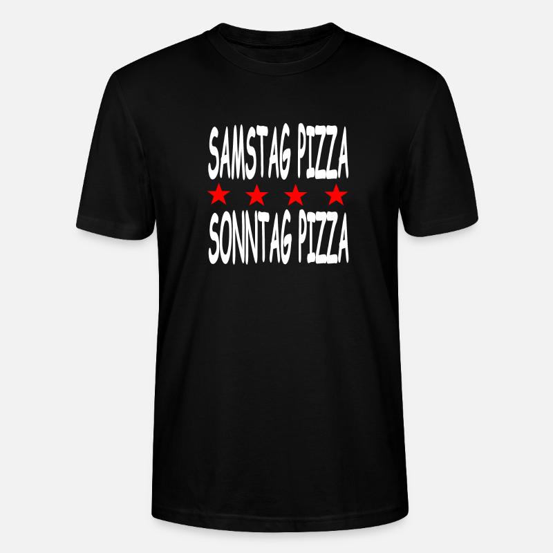 Pizza - Stanley/Stella Unisex Bio-T-Shirt CRAFTER - Schwarz