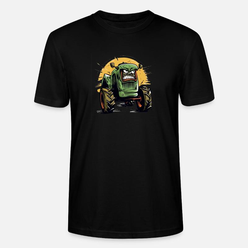 Wütender Traktor Nr. 1 - Stanley/Stella Unisex Bio-T-Shirt CRAFTER - Schwarz