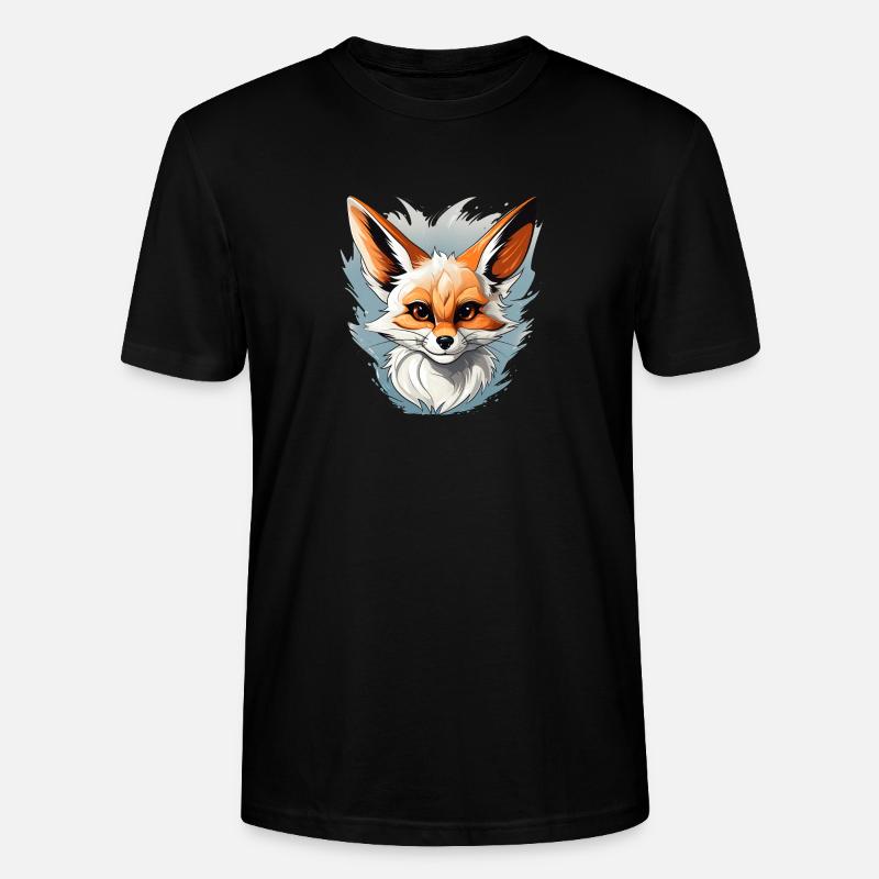 Fenne Logo Volpe Fox - Stanley/Stella CRAFTER Unisex Organic T-Shirt - black