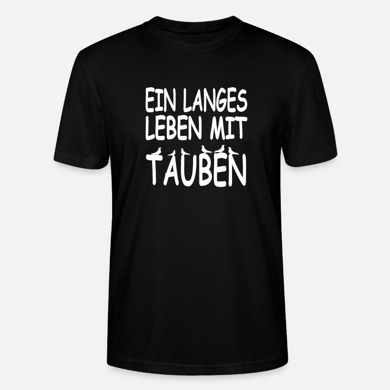 Tauben - Stanley/Stella Unisex Bio-T-Shirt CRAFTER - Schwarz