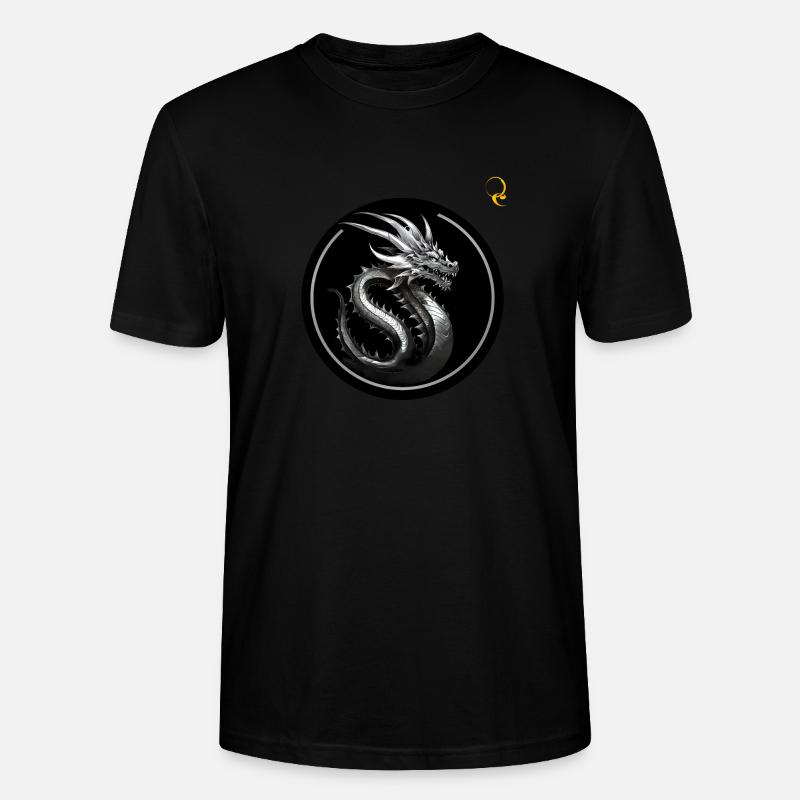 DER GROSSE DRACHE - Stanley/Stella Unisex Bio-T-Shirt CRAFTER - Schwarz