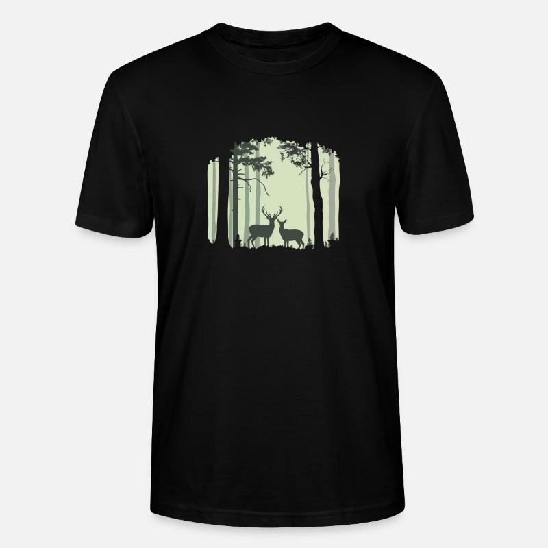 Hirschwald 1 - Stanley/Stella Unisex Bio-T-Shirt CRAFTER - Schwarz