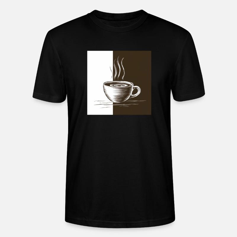 Kaffeezeit - Stanley/Stella Unisex Bio-T-Shirt CRAFTER - Schwarz