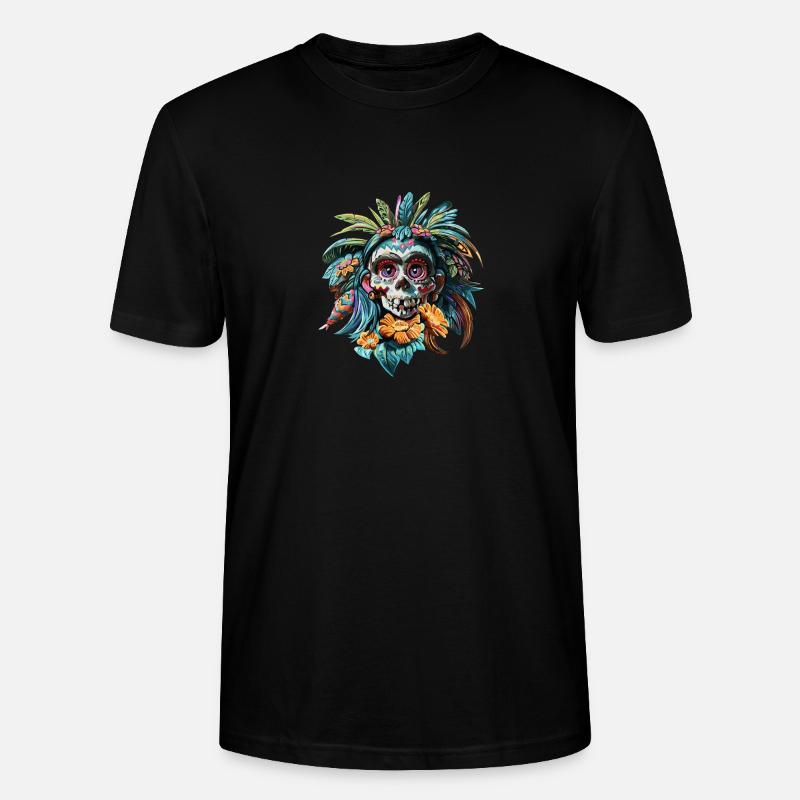 Skull native - T-shirt bio CRAFTER Stanley Stella Unisexe - noir