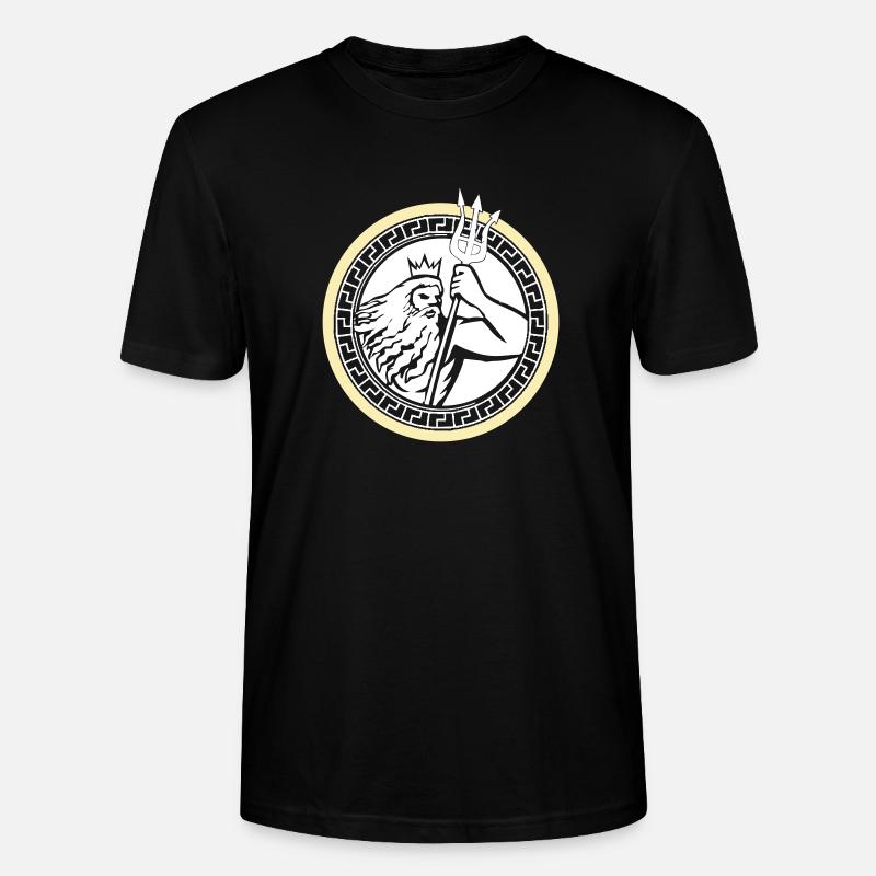 poseidon triton - Stanley/Stella Unisex Bio-T-Shirt CRAFTER - Schwarz