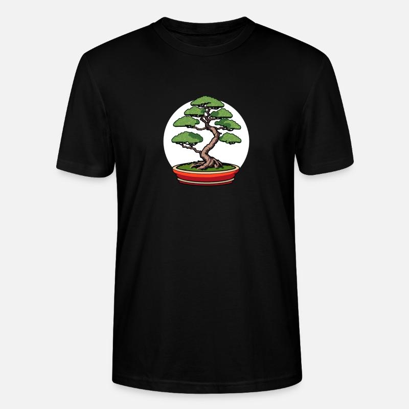 Bonsai Japan Baum - Stanley/Stella Unisex Bio-T-Shirt CRAFTER - Schwarz