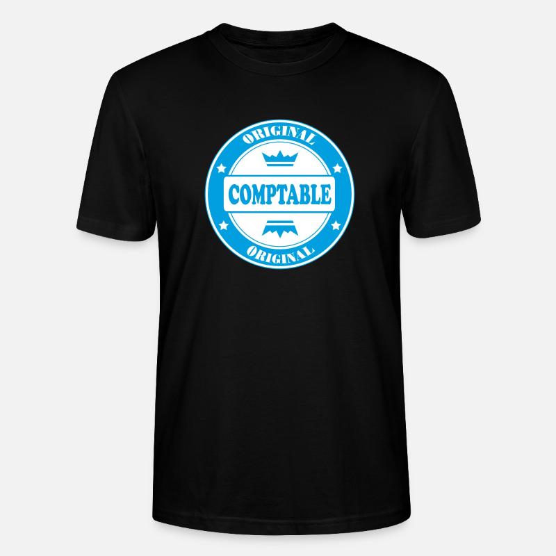 ORIGINAL COMPTABLE - T-shirt bio CRAFTER Stanley Stella Unisexe - noir