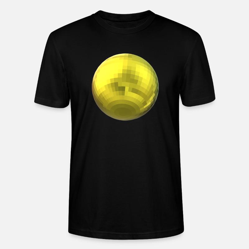 boule jaune - T-shirt bio CRAFTER Stanley Stella Unisexe - noir